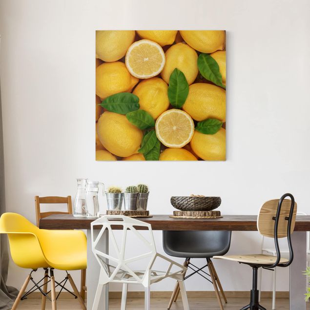 Wandbilder Floral Saftige Zitronen