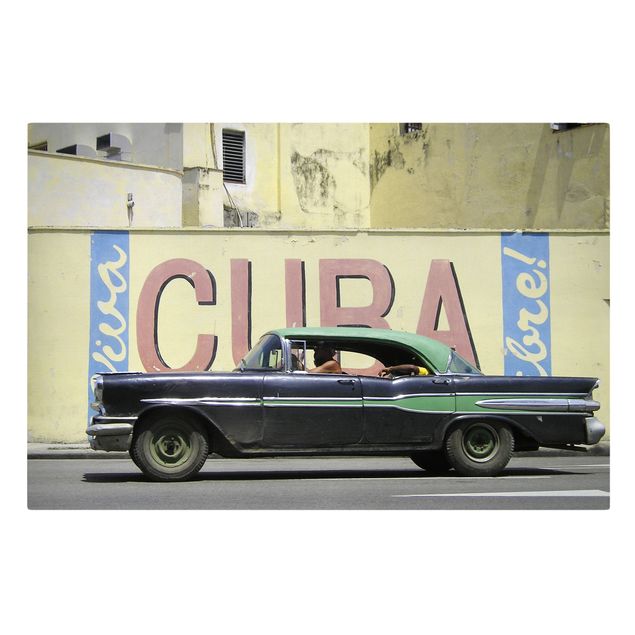 Wandbilder Gelb Show me Cuba