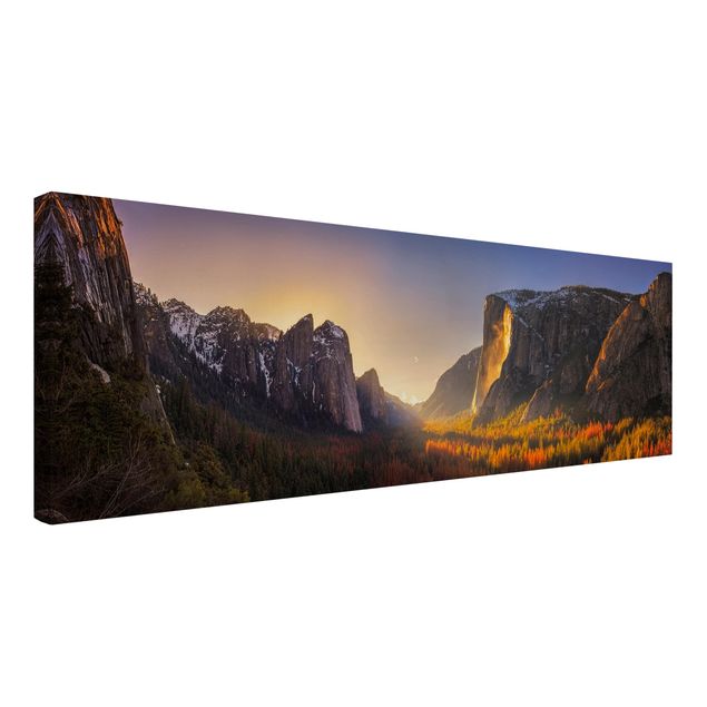 Wandbilder Berge Sonnenuntergang im Yosemite