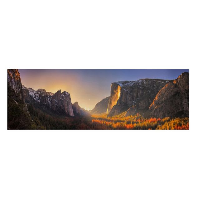 Wandbilder Landschaften Sonnenuntergang im Yosemite