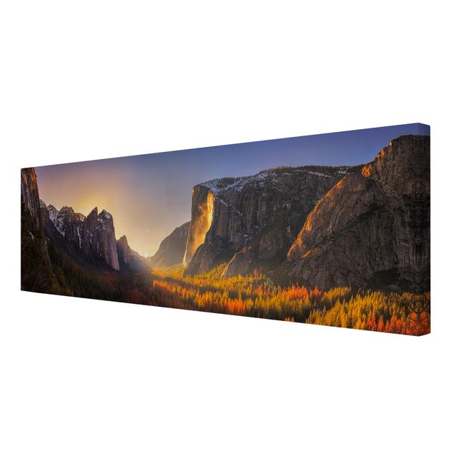 Leinwandbilder Naturmotive Sonnenuntergang im Yosemite