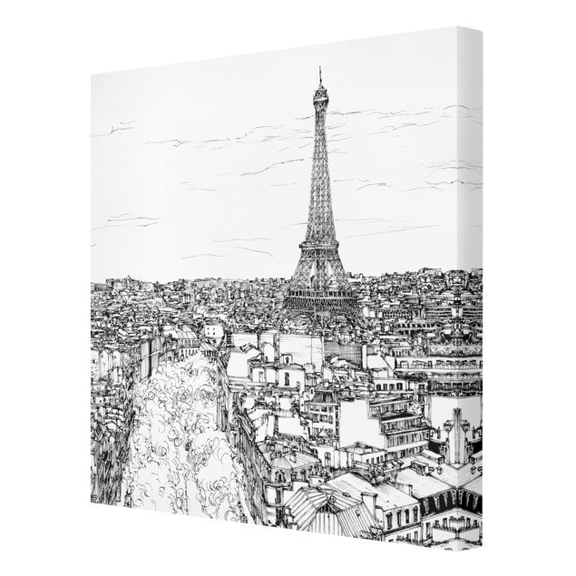 Wandbilder Architektur & Skyline Stadtstudie - Paris