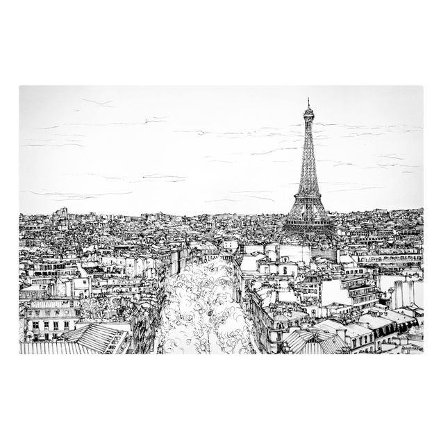 Leinwandbilder Städte Stadtstudie - Paris