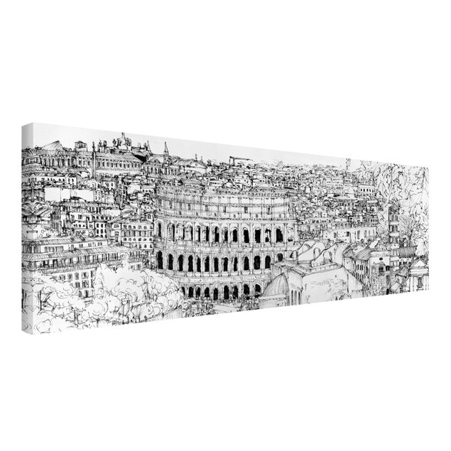 Leinwandbilder Städte Stadtstudie - Rom