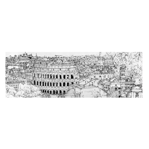 Wandbilder Architektur & Skyline Stadtstudie - Rom