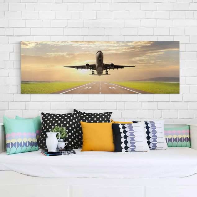 Wandbilder Modern Startendes Flugzeug