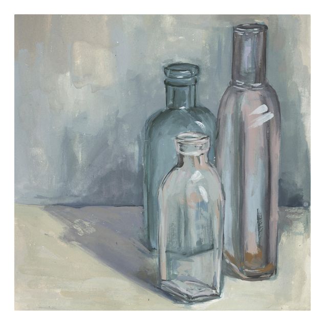 Wandbilder Stillleben mit Glasflaschen I