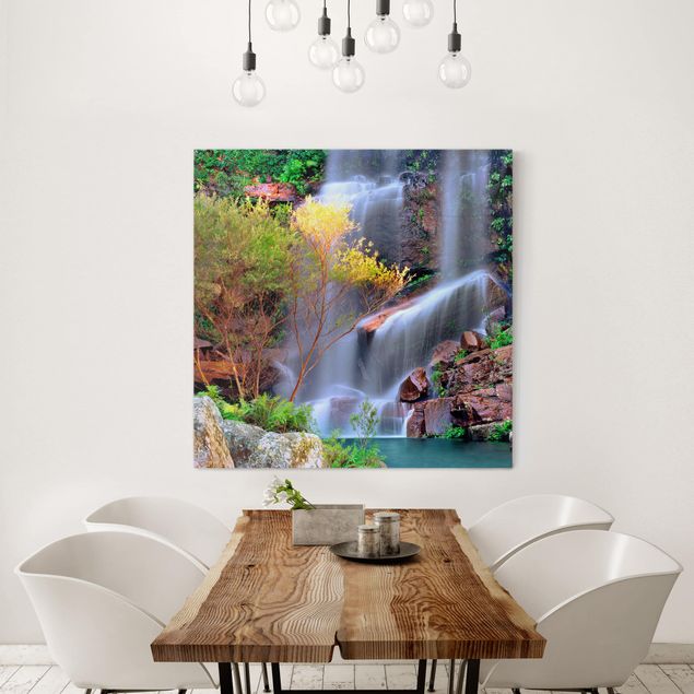 Leinwandbilder Wasserfall Summer Fairytale