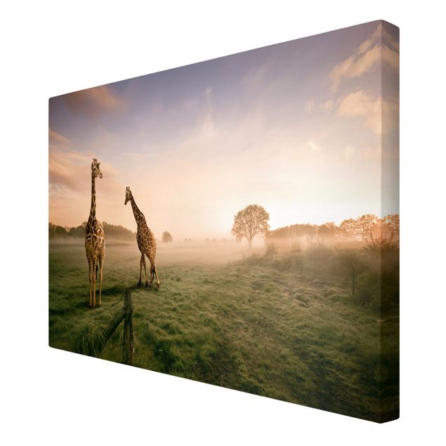Leinwand Tiere Surreal Giraffes