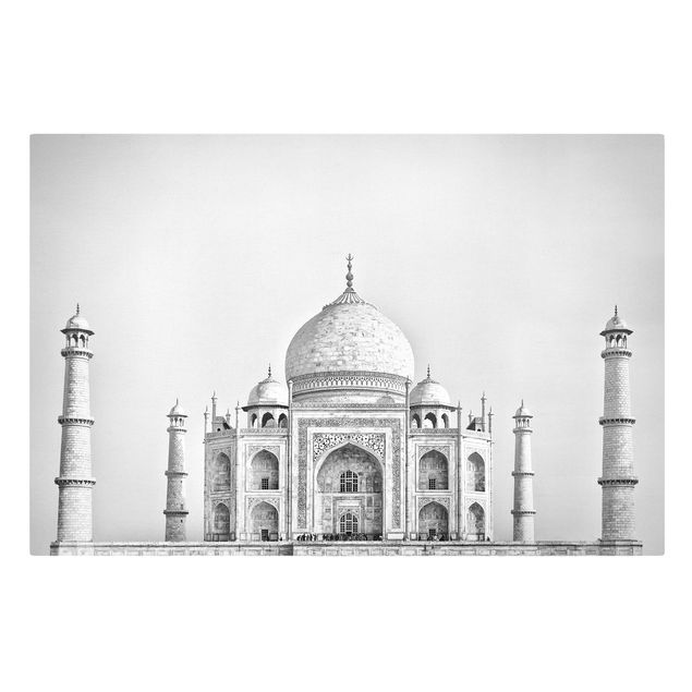 Wandbilder Grau Taj Mahal in Grau