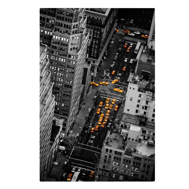 Skyline Leinwand Taxilichter Manhattan
