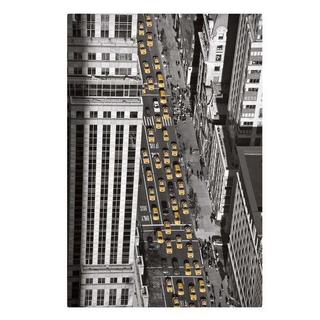 Skyline Leinwand Taxiverkehr in Manhattan