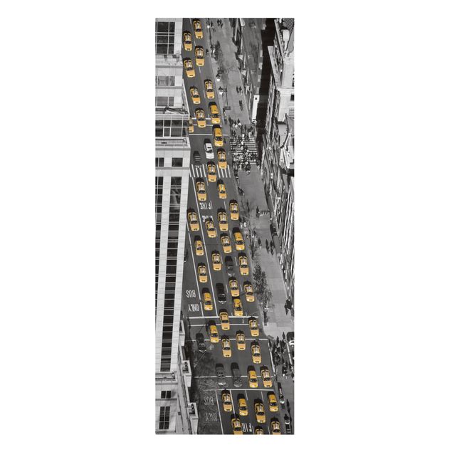 Skyline Leinwand Taxiverkehr in Manhattan