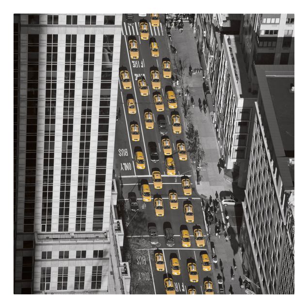 Leinwandbilder Städte Taxiverkehr in Manhattan