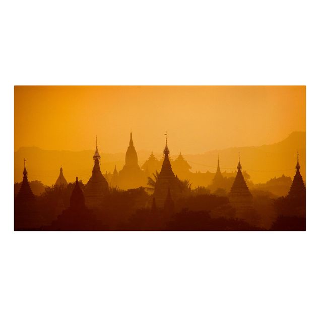 Buddha Leinwand Tempelstadt in Myanmar