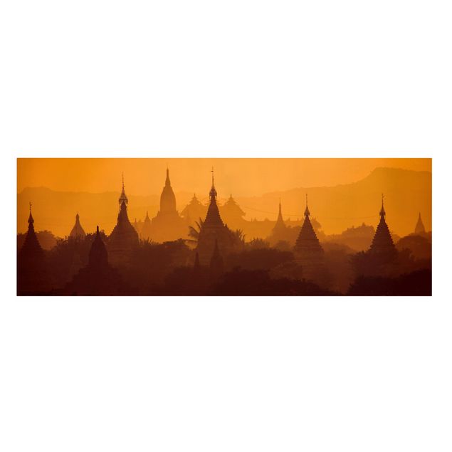 Leinwand Buddha Tempelstadt in Myanmar