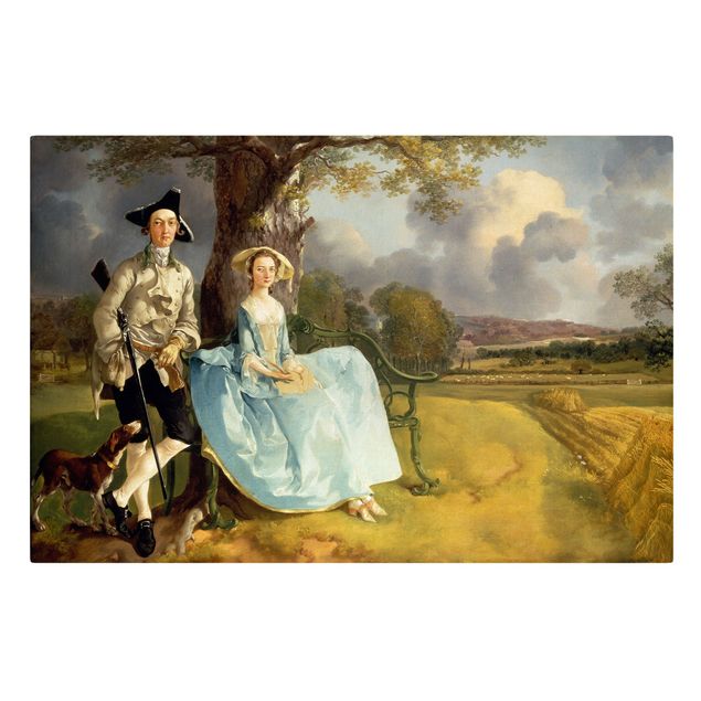 Wandbilder Kunstdrucke Thomas Gainsborough - Das Ehepaar Andrews