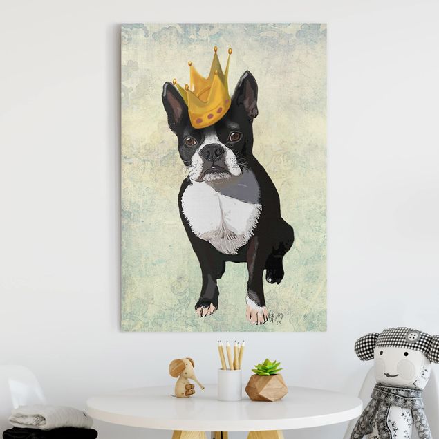 Küchen Deko Tierportrait - Terrierkönig