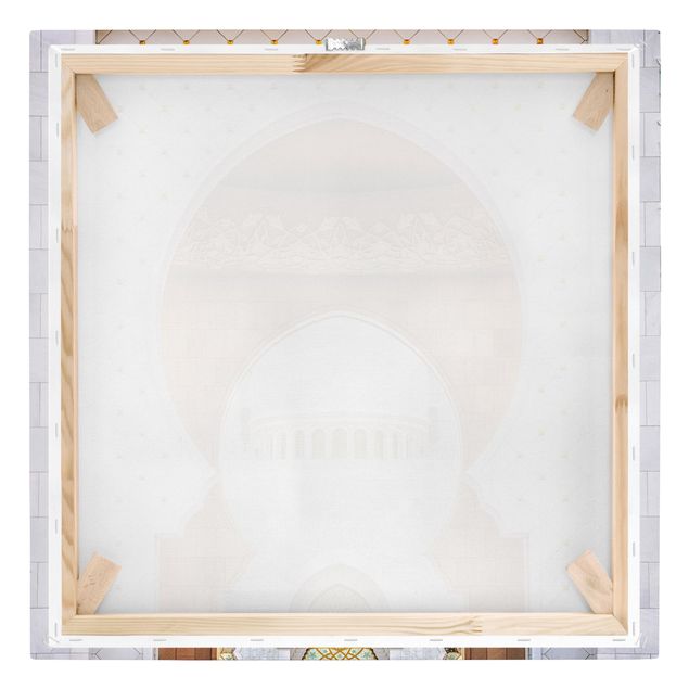 Leinwandbild - Tor der Moschee - Quadrat 1:1