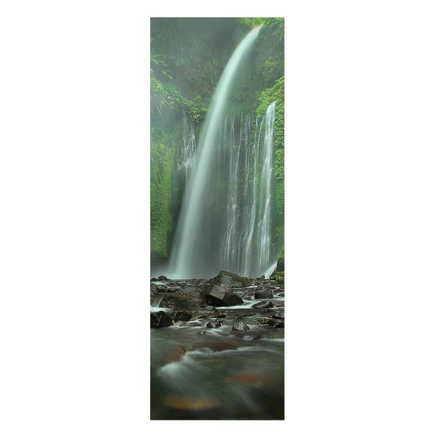 Natur Leinwand Tropischer Wasserfall