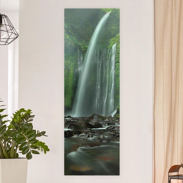 Wanddeko Küche Tropischer Wasserfall