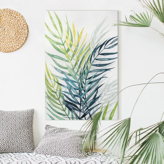 Wanddeko Küche Tropisches Blattwerk - Palme