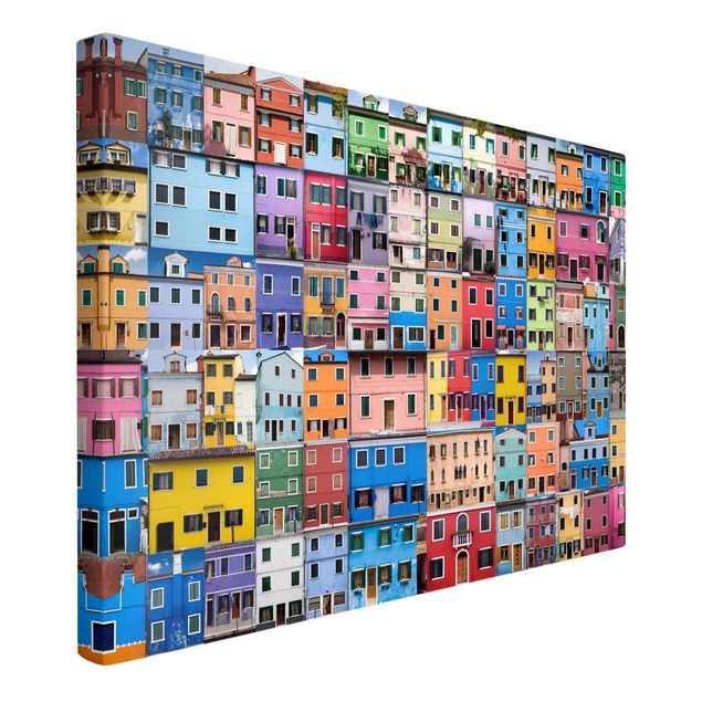 Leinwandbilder Muster Venezianische Häuser