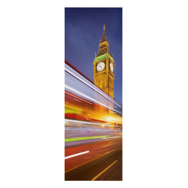 Wandbilder Architektur & Skyline Verkehr In London am Big Ben bei Nacht