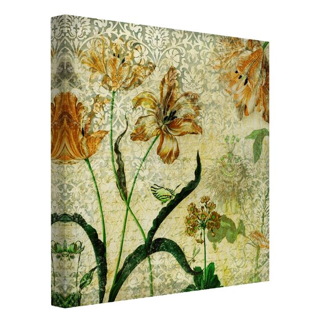 Wandbilder Floral Vintage Grasses