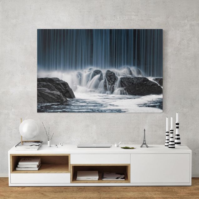 Wandbilder Landschaften Wasserfall in Finnland
