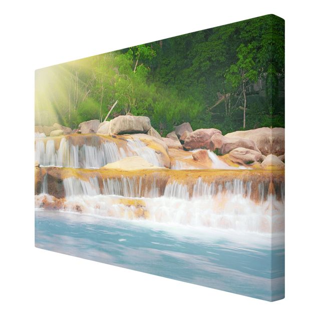Wandbilder Modern Wasserfall Lichtung