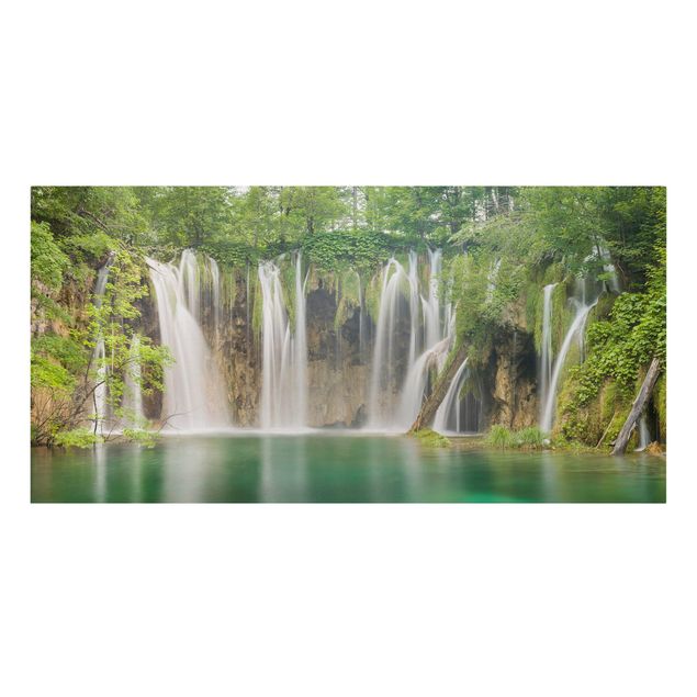 Natur Leinwand Wasserfall Plitvicer Seen