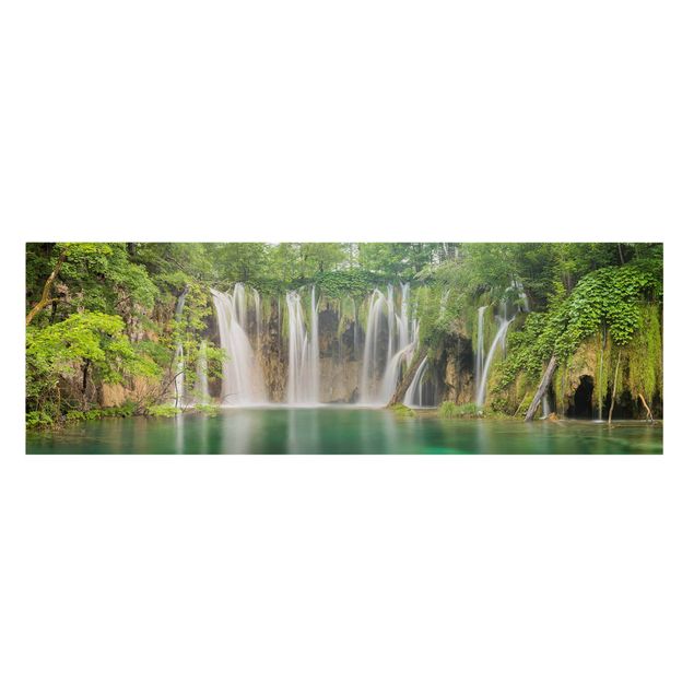 Leinwand Natur Wasserfall Plitvicer Seen