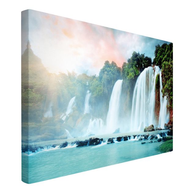Wandbilder Landschaften Wasserfallpanorama