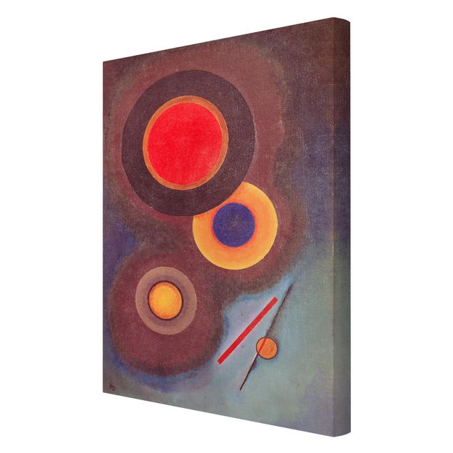abstrakte Leinwandbilder Wassily Kandinsky - Kreise und Linien