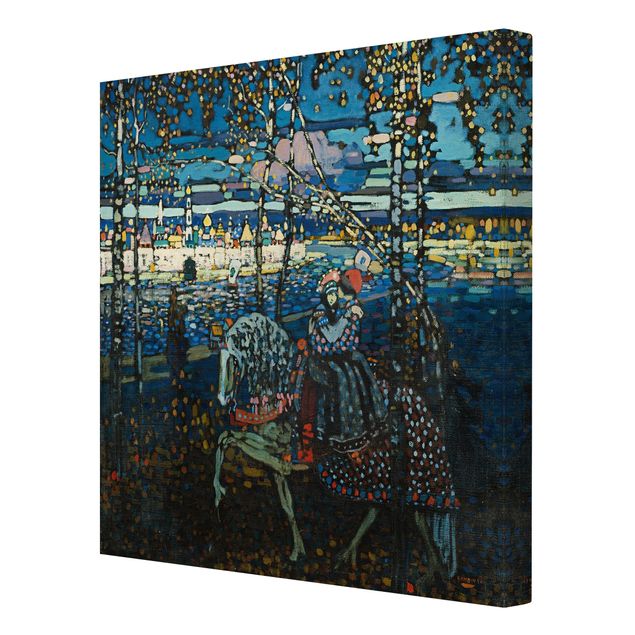 Wandbilder Kunstdrucke Wassily Kandinsky - Reitendes Paar