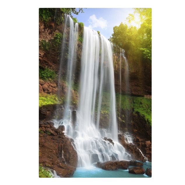 Natur Leinwand Waterfalls