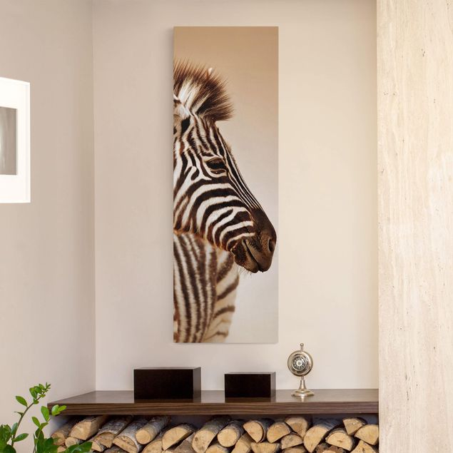 Wandbilder Zebras Zebra Baby Portrait