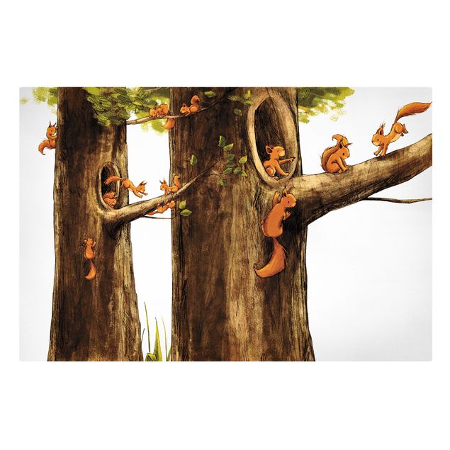 Leinwandbild Baum Jacoby und Stuart - Zuhause der Einhörnchen