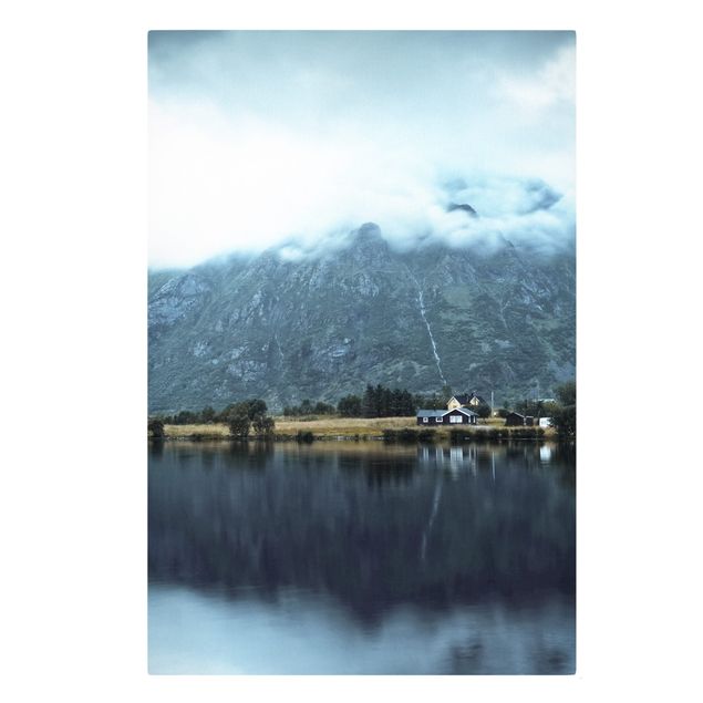 Leinwandbilder Naturmotive Spiegelung auf den Lofoten