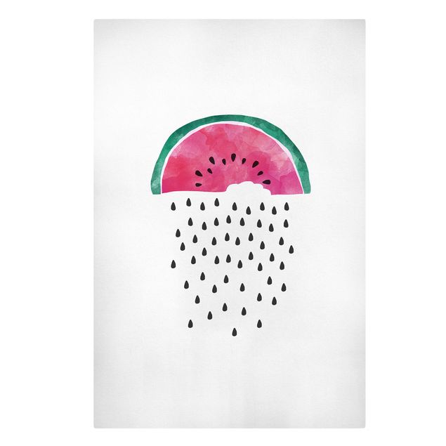 Leinwandbilder Gemüse & Obst Wassermelonen Regen