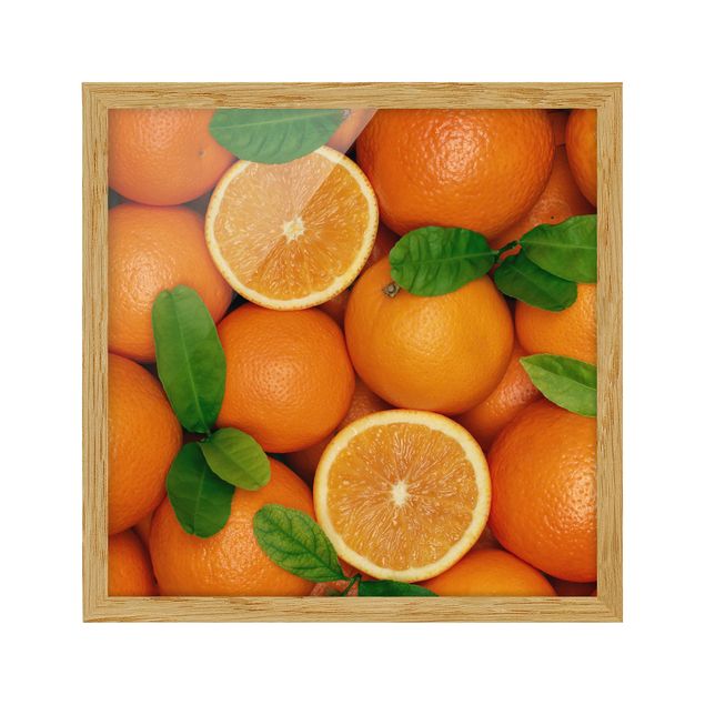 Wandbilder Orange Saftige Orangen
