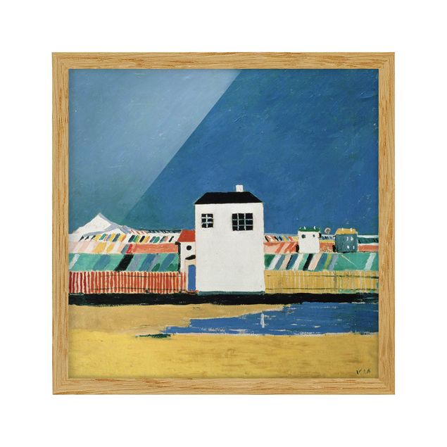 Wandbilder Landschaften Kasimir Malewitsch - Landschaft mit weißem Haus