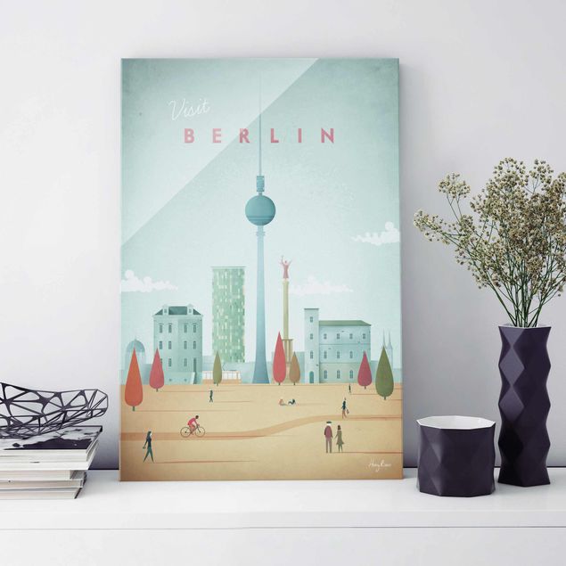 Glasbilder Berlin Reiseposter - Berlin