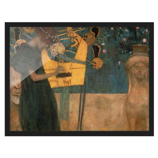 Wandbilder Kunstdrucke Gustav Klimt - Die Musik