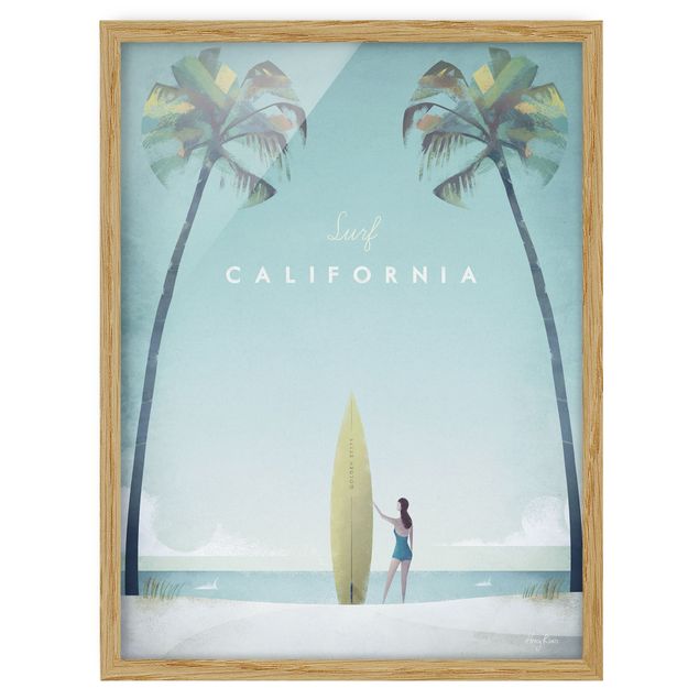 Wandbilder Strände Reiseposter - California