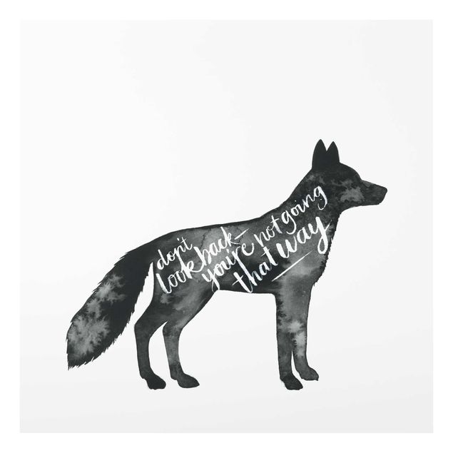 Wandbilder Tiere mit Weisheit - Fuchs