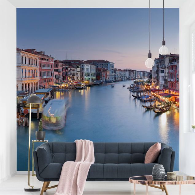 Skyline Tapete Abendstimmung auf Canal Grande in Venedig