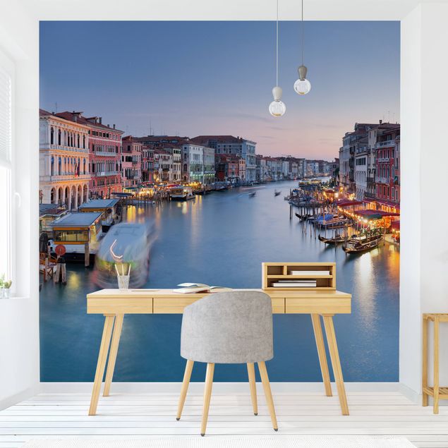 Mirau Bilder Abendstimmung auf Canal Grande in Venedig