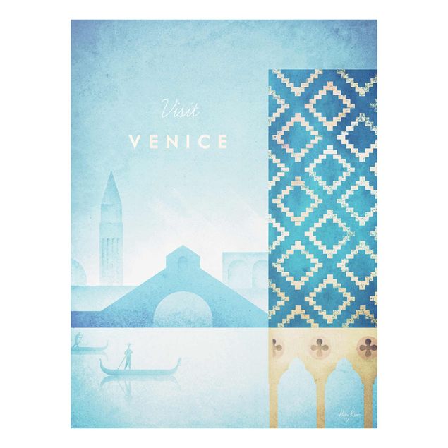 Wandbilder Kunstdrucke Reiseposter - Venedig
